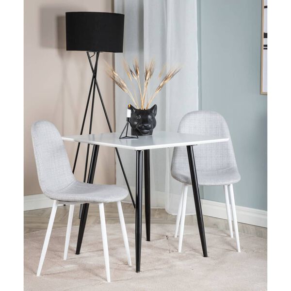 Venture Home Chaises &agrave; manger lot de 2 Polar polyester gris/blanc
