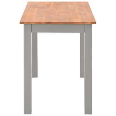 vidaXL Table de salle à manger 120x60x74 cm Bois de chêne solide