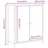 vidaXL Buffet Ch&ecirc;ne noir 70 x 30 x 80 cm Bois d'ing&eacute;nierie