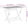 vidaXL Ensemble &agrave; manger d'ext&eacute;rieur pliable 5pcs Bois d'acacia solide