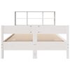 vidaXL Lit biblioth&egrave;que sans matelas blanc 120x200 cm bois pin massif