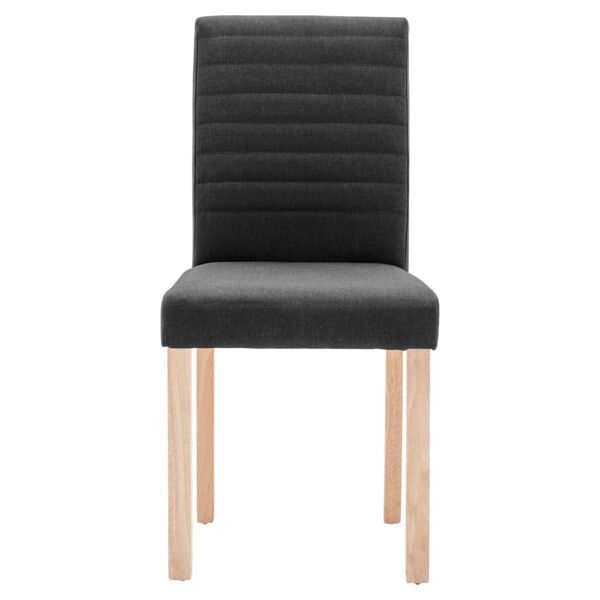 vidaXL Chaises &agrave; manger lot de 6 noir tissu