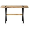 vidaXL Table &agrave; manger 120x60x76 cm bois de manguier brut