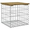 vidaXL Banc de jardin design gabion 43x44x42 cm bois de pin imprégné