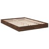 vidaXL Cadre de lit sans matelas ch&ecirc;ne marron 140x200 cm