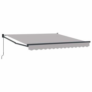 vidaXL Auvent r&eacute;tractable Gris clair 300 x 250 x 165 cm
