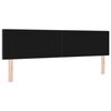 vidaXL T&ecirc;te de lit LED avec des lumi&egrave;res &agrave; LED Gris 180 cm Polyester