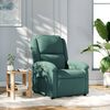 vidaXL Fauteuil inclinable vert fonc&eacute; velours