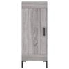 vidaXL Buffet Sonoma gris 34,5x34x90 cm Bois d'ing&eacute;nierie