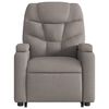 vidaXL Fauteuil inclinable de massage &eacute;lectrique Taupe Tissu