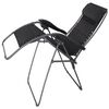 Eurotrail Chaise inclinable d'ext&eacute;rieur Tarente 3-D mesh Noir