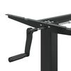 vidaXL Cadre de bureau debout noir (94-135)x60x(70-114) cm acier