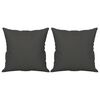 vidaXL Ensemble de canap&eacute;s 3 pcs coussins Gris fonc&eacute; Tissu microfibre