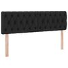 vidaXL Lit avec rangement et LED Noir 140 x 200 cm Polyester