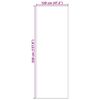 vidaXL Tapis d'entr&eacute;e Rouge et Noir 120 x 350 cm Polyamide et PVC