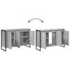 vidaXL Cabinet de salle de bain avec porte Gris Sonoma 90 x 30 x 60 cm