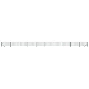 vidaXL Cl&ocirc;ture en treillis m&eacute;tallique vert 0,8x25 m acier galvanis&eacute;