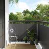 vidaXL Paravent de balcon anthracite 400x100 cm r&eacute;sine tress&eacute;e