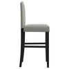 vidaXL Chaises de bar lot de 2 bois massif d'h&eacute;v&eacute;a et tissu