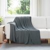 vidaXL Jet&eacute; Gris fonc&eacute; 200 x 150 cm Toison