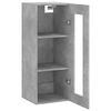 vidaXL Armoire murale gris b&eacute;ton 34,5x34x90 cm
