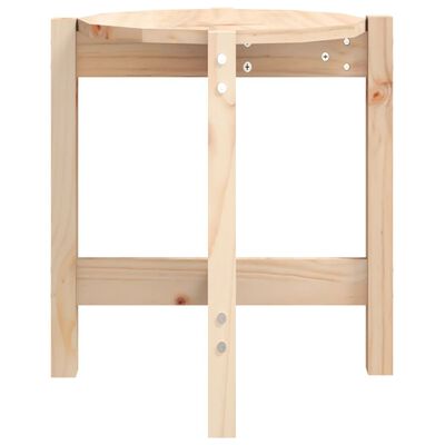 vidaXL Table basse Ø 42,5x45 cm Bois massif de pin