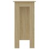 vidaXL Table de bar avec &eacute;tag&egrave;re Ch&ecirc;ne sonoma Bois d'ing&eacute;nierie
