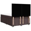 vidaXL Sommier &agrave; lattes de lit avec matelas Marron fonc&eacute; 160x200 cm