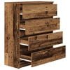 vidaXL Buffet vieux bois 80x35x99 cm bois d'ing&eacute;nierie