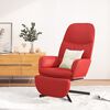 vidaXL Chaise de relaxation avec repose-pieds Bordeaux Similicuir