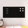 vidaXL Tableau noir magn&eacute;tique mural Noir 40x20 cm Verre tremp&eacute;