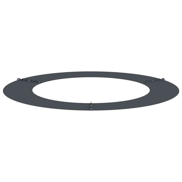 vidaXL adapt&eacute; pour anneau d'arbre plat Anthracite &Oslash;60 / 90 cm Acier