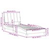 vidaXL Cadre de lit sans matelas Hanko gris clair 80x200 cm tissu