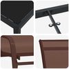 vidaXL Ensemble de salle &agrave; manger pour jardin 3 pcs Marron et Noir