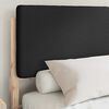 vidaXL Cadre de lit avec t&ecirc;te de lit rembourr&eacute;e Noir 140 x 190 cm