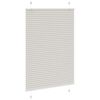 vidaXL Store pliss&eacute; gris clair 85x100 cm largeur du tissu 84,4 cm