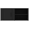 vidaXL Meubles TV 2 pcs Noir 80x31,5x36 cm Bois d'ing&eacute;nierie