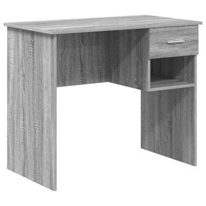 vidaXL Bureau Sonoma gris 90 x 49.5 x 75 cm Bois d'ing&eacute;nierie