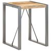 vidaXL Table &agrave; manger 60x60x75 cm Bois de manguier massif brut