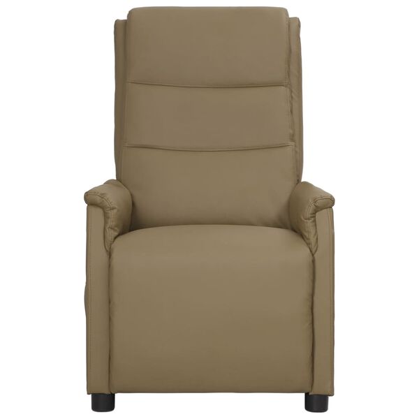 vidaXL Fauteuil de massage Cappuccino Similicuir