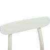 vidaXL Chaise de salle &agrave; manger 2 pcs Blanc et Naturel