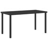 vidaXL Ensemble de salle &agrave; manger pour jardin 5 pcs Noir polyrotin
