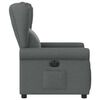 vidaXL Fauteuil inclinable &eacute;lectrique Gris fonc&eacute; Tissu