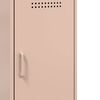 vidaXL Buffet rose 100,5x39x79 cm acier