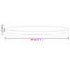 vidaXL Dessus de table rond noir &Oslash;80x3 cm bois de pin massif