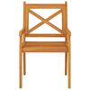vidaXL Chaises &agrave; manger d'ext&eacute;rieur lot de 2 Bois d'acacia massif