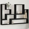 vidaXL &Eacute;tag&egrave;re murale noir 96x12x64 cm bois d&rsquo;ing&eacute;nierie