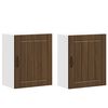 vidaXL Armoires murales de cuisine 2 pcs Lucca en bois d'ing&eacute;nierie ch&ecirc;ne brun