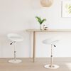 vidaXL Chaises pivotantes &agrave; manger lot de 2 blanc similicuir