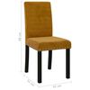 vidaXL Chaises &agrave; manger lot de 6 marron velours